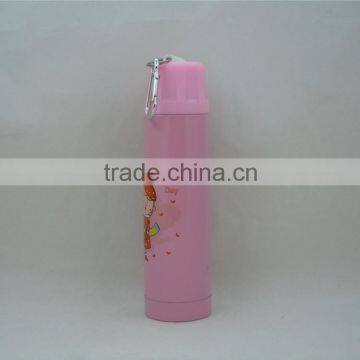 2016 Newly Multicolor Fashional Irregular Double Wall Stainless Steel With Carabiner Vacuum Flask photo-4