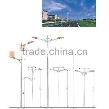 galvanized steel street lamp pole