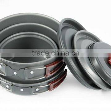 5~6persons Outdoor Portable Cookware Camping Aluminum Alloy PY71005 photo-2
