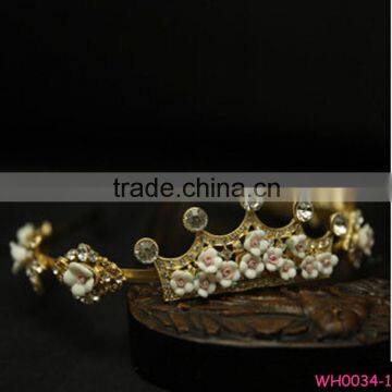 Wholesale princess crown for girls with metal