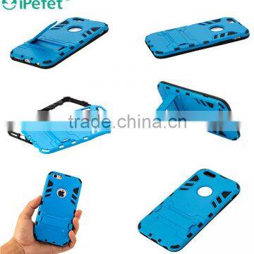 2016 New Phone Cover Ultra Slim 2 IN 1 Hybrid Armor Case Cover for IPhone 6S With Hard Kickstand photo-3