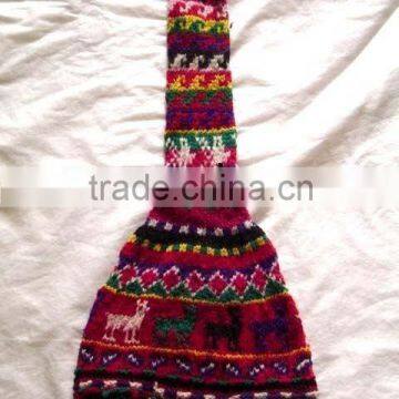 Chullo Earflap Hat Knitted Unisex Peru