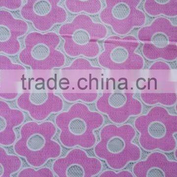 cheap african organza lace fabric Printed fabric