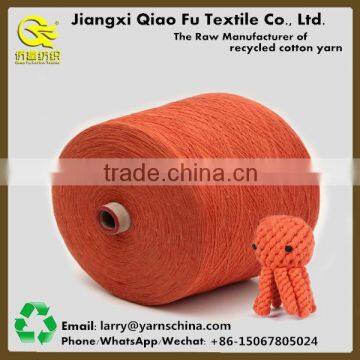 Teeth Cleaning Recycled Cotton Polyester Blended Yarn with the Rope for Dogs