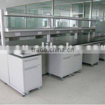 Steel wood laboratory central bench/table/lab furniture/lab central bench