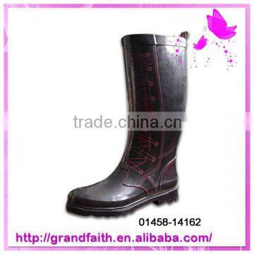 2014 high quality camo rain boots for women