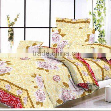 90gsm 100% polyester microfiber bedding sets /bed sheet/pillow case/trade assurance