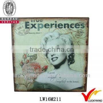 wall hanging shabby tin home decoration Marilyn Monroe