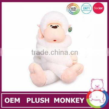 SEDEX audit white monkey love plush toy EN71 toy