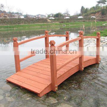 outdoor wooden garden bridge