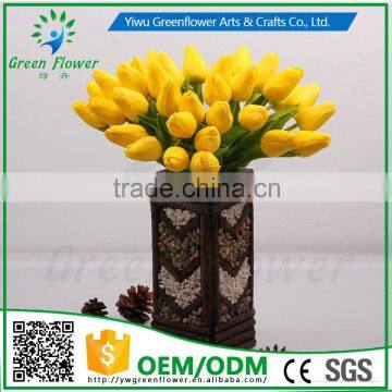 Wedding,Home, Wedding Decoration, Party Occasion and Decorative Flowers & Wreaths Type Handmade PU Latex Artificial Mini Tulip