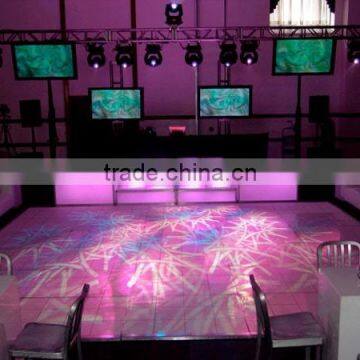 White dance floor for wedding events