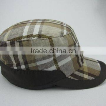 Plaid Winter Military Cap photo-3