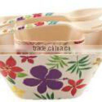 bamboo fiber salad &ice cream bowl set