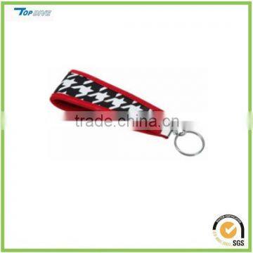 logo brand neoprene key holder keyring