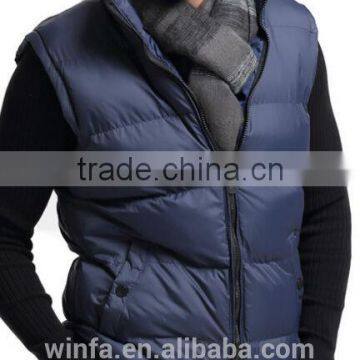 sleeveless winter men plus size down coat