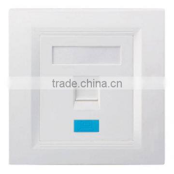 Factory Price High Quality Network Single Port RJ45 Faceplate 86 Type Wall Plate GL-1223