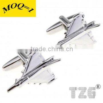 Fashion Stainless Steel Warplane Cufflink