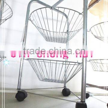 Storage Rack Kitchen Rack bamboo folding fruit basket