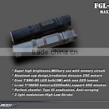 18650 Battery CreeQ5 Military Mini Led Pen Torch photo-3