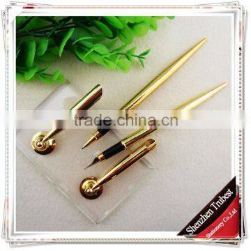 TT-06 Cheap Golden Table Fountain Pen, Metal Desk Pen for Bank photo-6
