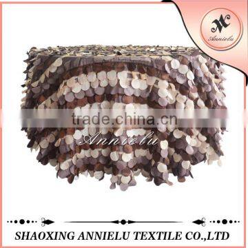 2015 New style petal taffeta table cloth,fancy table cloth,table cloth