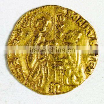 gold medieval coin custom
