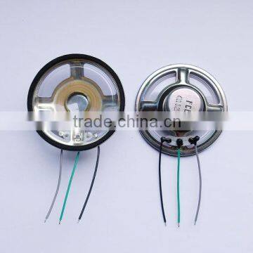 57mm 40ohm 0.25w clear mylar micro speaker