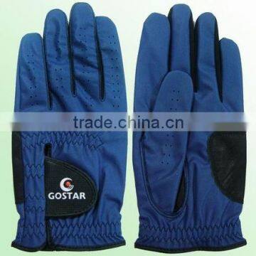 Navy Synthetic Leather Golf Glove