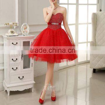 Best Quality Sleeveless Wholesale Girls Elegant short corset prom dress                        
                                                Quality Choice