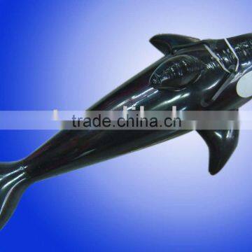 Inflatable x-sized black dolphin(with handle)