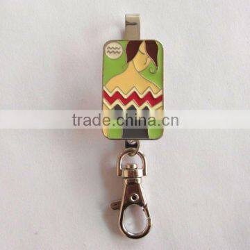 fashion zinc alloy enamel fairy girl keyfinder manufacturer