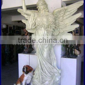 Large marble angel sculpture