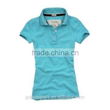 woman's garment wash polo shirt pwwi004