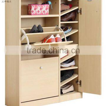 Wooden Furniture Space Saving Compact Shoe Rack