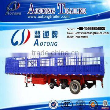 cargo fence semi trailer,cargo box trailer with FUWA 13 Ton Axle