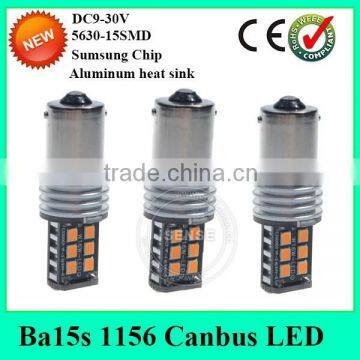 New arrival 1157 S25 1156 Led BA15S Canbus 15- 5630smd Canbus ba15s led