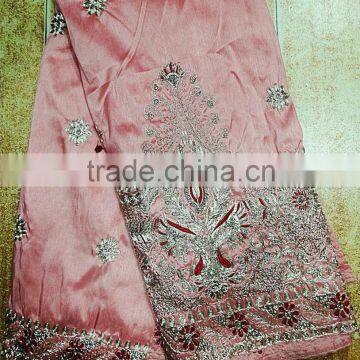 Top Selling Soft Custom African Raw Silk George for Women Dresses photo-5