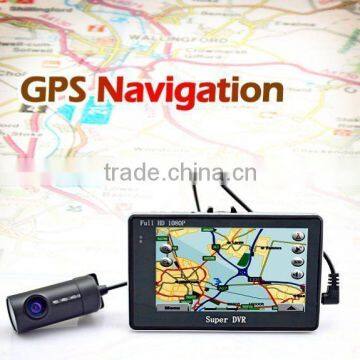 Newest High quality 4.3inch Android system 4X ZOOM GPS G-sensor wifi high quality mini hd 1080p gps vehicle dvr