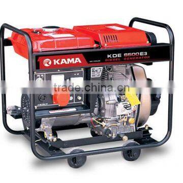 KAMA 6.25/6.5kva Three phase small diesel generator Open-frame type