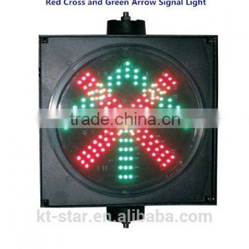 Wholesale Kutuo 300mm 12v Driveway Indicator Lights Red Cross and Green Arrow in One Unit Traffic Signal Light photo-3