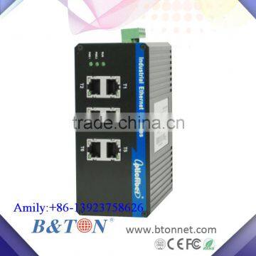 6x10/100/1000Base-T(X), 6 Ports Unmanaged Industrial Ethernet Switch