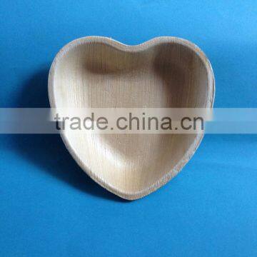 6'' heart shape palm leaf plate