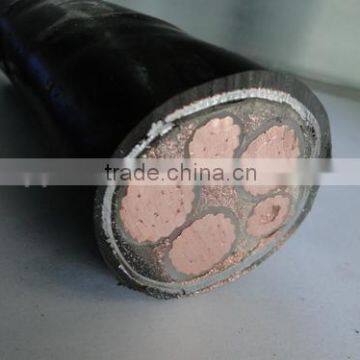 Cu copper conductor core 25mm XLPE insulated PE sheath steel tape armored low halogen power electric cable wire