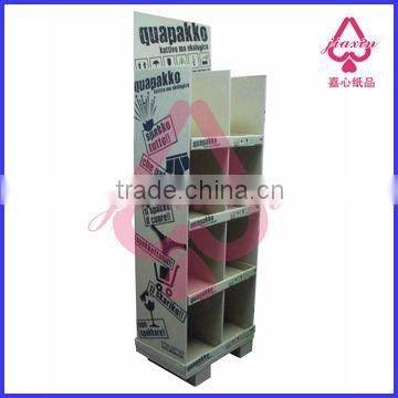 facial mask paper display with 3 floors,paper display with 4 layers