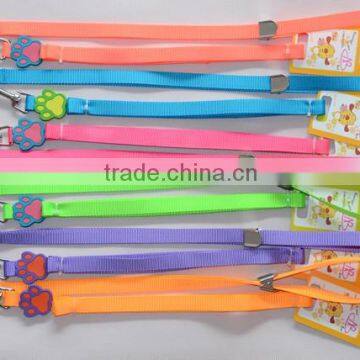 Colorful/light Pet/dog Collar &leash Harness in Nylon photo-2