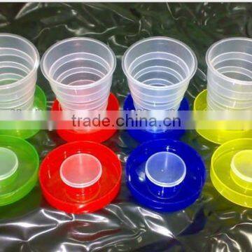 Plastic Ad creative cup, folding cup plastic