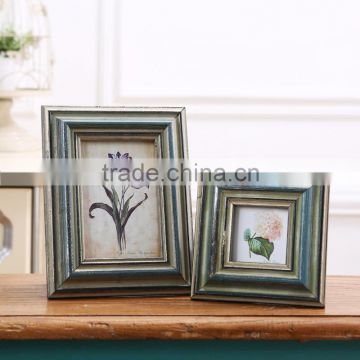 Decorative Resin Photo Frame European retro wedding photo studio creative wood frame 5-inch 3-inch frame combination swing sets