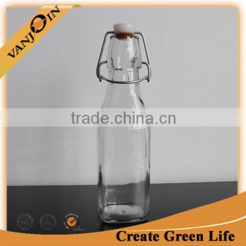 Clear Glass 250ml Swing Top Drink Bottle Cheap Price