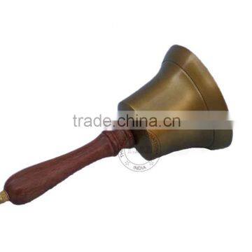 BRASS ANTIQUE SHIP BELL - HAND BELL - NAUTICAL BELL MANUFACTURER